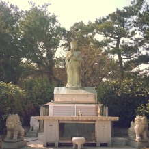 Budhha statue facing the coast